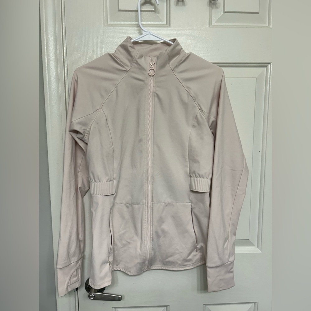 Light Pink Fabletics Zip-Up Jacket